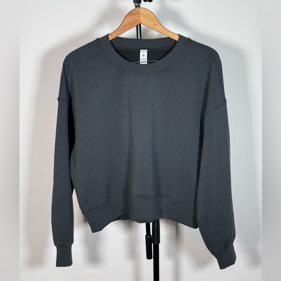 NWOT Lululemon Softstreme Perfectly Oversized Cropped Crew - Picture 4 of 6